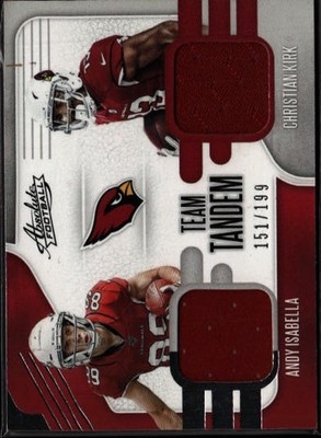 2019 Panini Absolute #TTM-AC Isabella / Kirk MEM Tandem Materials #/199