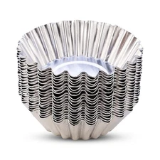 JOGILBOY 20 Pcs Disposable Aluminum Foil Egg Tart Molds Mini Pie Tins Pans an...