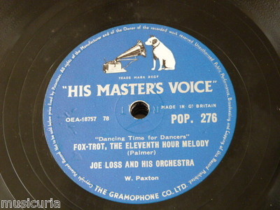 78rpm JOE LOSS ORCH eleventh hour melody / rosalie quickstep POP.276