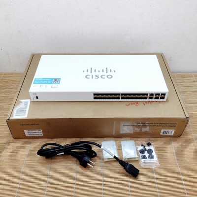 Neu Cisco CBS350-24S-4G-NA CBS350 Managed 24-port SFP 4x1G SFP New Open Box