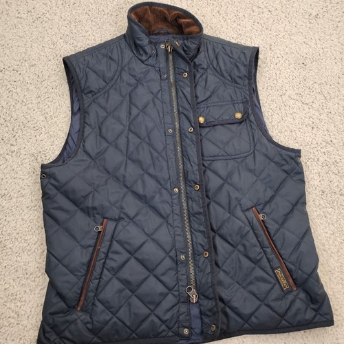 Polo Ralph Lauren Jacket Mens Large Blue Vest Quilted Snap Full Zip Corduroy A2 - Picture 6 of 18