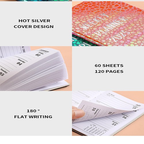 1Pc Portable Weekly Planner 2025 Small A7 Daily Plan Book Pocket Daily Notebook - Picture 7 of 16