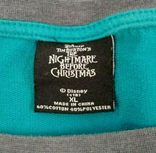 DISNEY TIM BURTON Unisex T- Shirt SIZE XL The Night Before Christmas Jack Sally - Picture 8 of 10