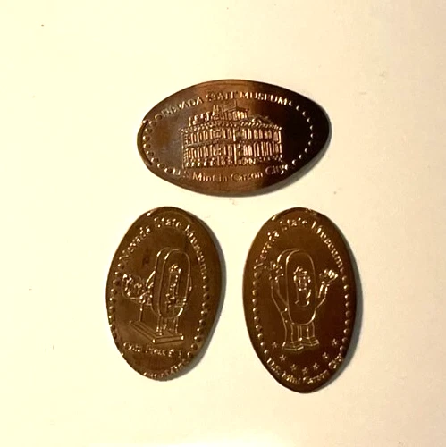 Elongated Penny LOT State Museum, Carson City Mint, NV Nevada, Copper C501348