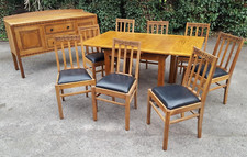 ARTS & CRAFTS COTSWOLD SCHOOL DINING ROOM SUITE HEAL