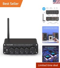 High-Performance Bluetooth Amplifier Receiver - 50W x2 100W, Adjustable Sound
