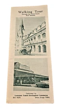 Walking Tour Vieux Carre Baton Rouge New Orleans Louisiana Brochure Map 1960s