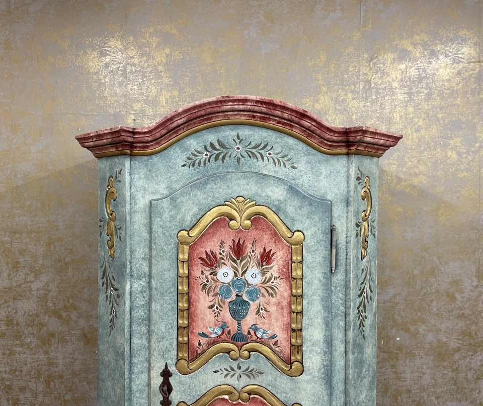 Armario De Campo Antiguo De Madera Maciza De 1 Puerta - Imagen 3 de 4