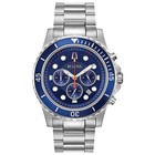 Bulova Men's Classic Quartz Chronograph Calendar Silver Watch 44 MM 98B325