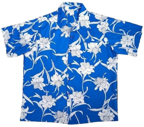 Vintage 1960's '70s Pennys Hawaii Tropical Print Shirt Hawaiian