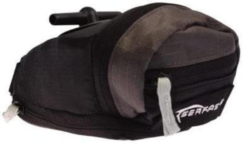 NEW Serfas Quick Release Bicycle Saddle Bag Black Medium