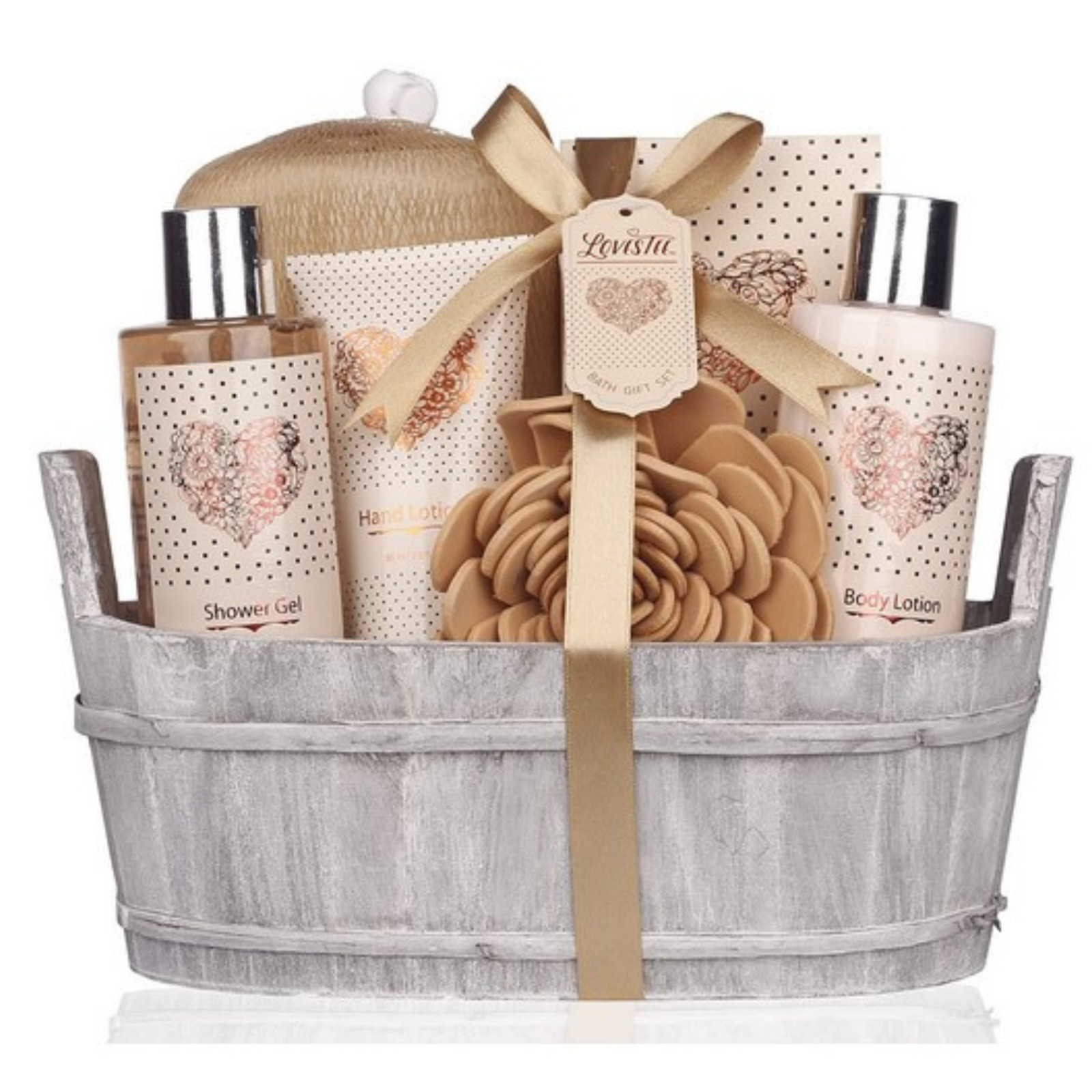 Mother's Day Spa Gift Basket – Bath and Body Set with Vanilla Fragrance for her