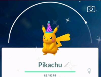 Pokemon Go Shiny Party Hat Pikachu 