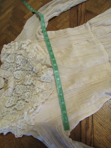 Candi Jones California vintage dress with lace not sized prairie boho off white - Picture 4 of 12