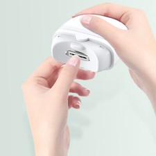 USB Electric Nail Clippers Automatic With Trimmer Nail Cutter Manicures NEW