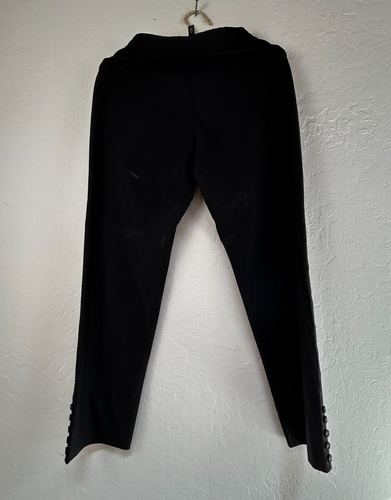 IC By Connie K Women's Stretchable Pull-On Mid-Rise Cropped Pants Black Sz Small - Picture 2 of 8