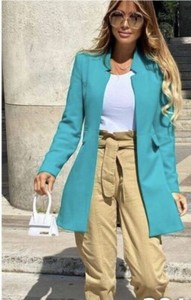 turquoise jacket zara