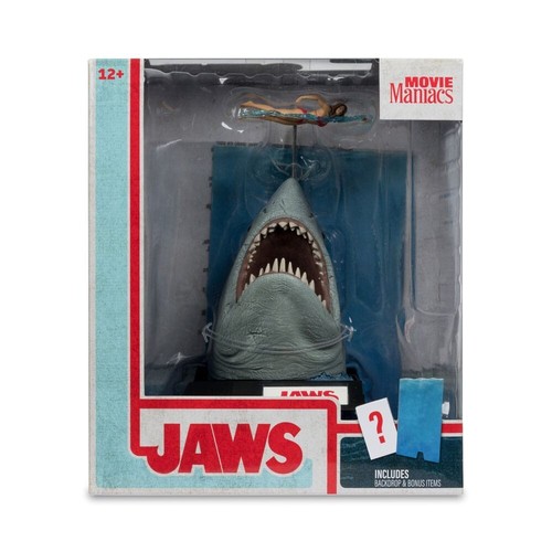 PRE ORDER McFarlane Jaws Movie Maniacs PVC Statue Jaws (50th Anniversary) 16 cm - Foto 5 di 14