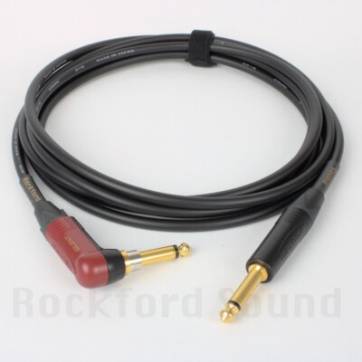 Canare GS-6 Studio Guitar Cable, 2.5 foot, Silent Right to Straight