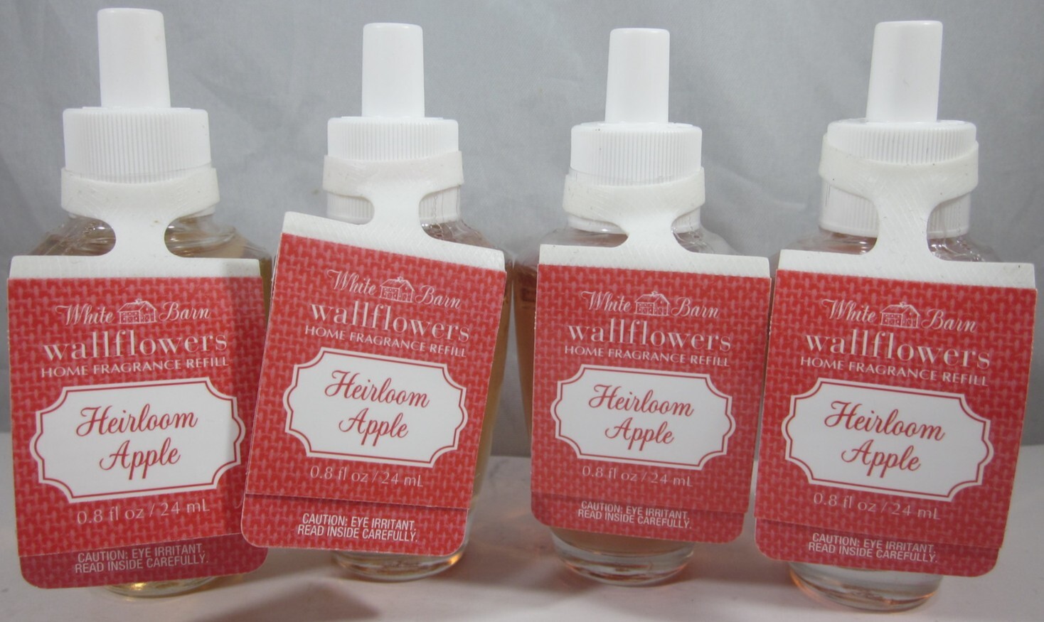 4 bulbs  Bath & Body Works Wallflower Refill bulb snowflakes  Heirloom Apple