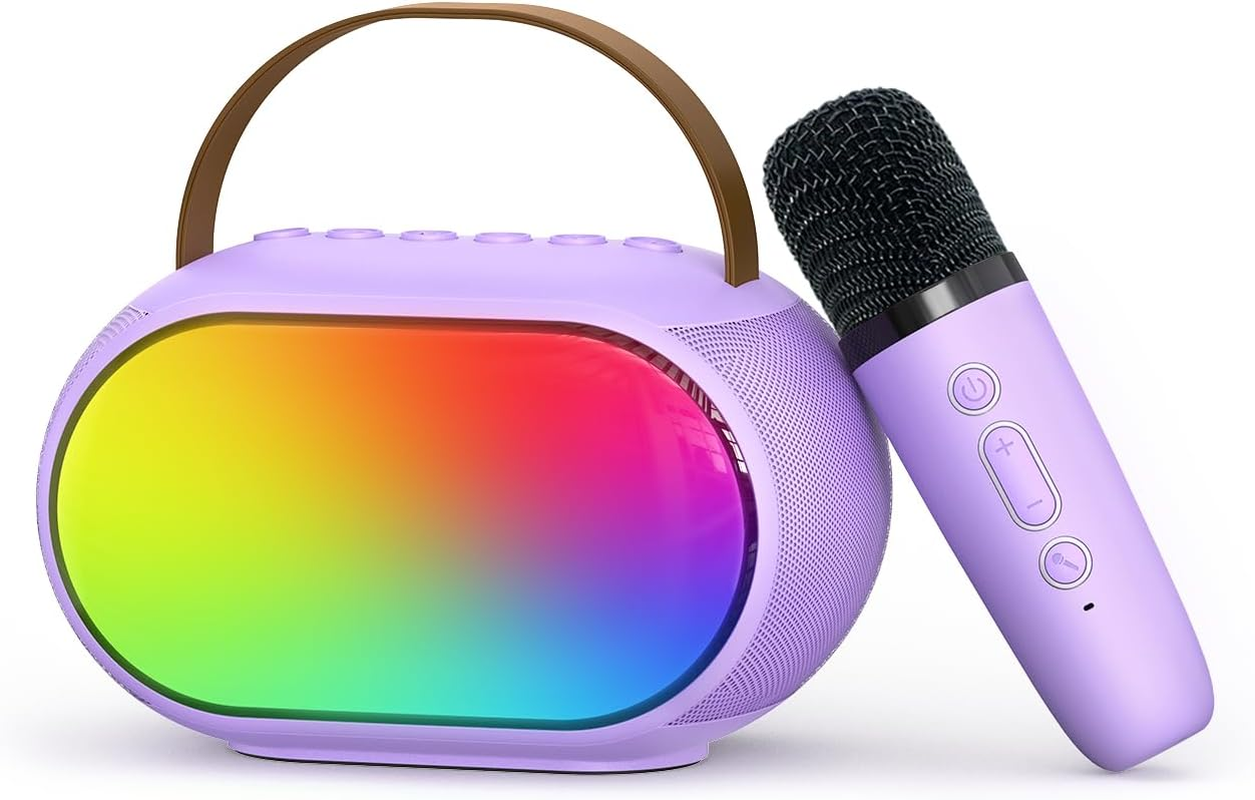 Karaoke Microphone Machine with 2 Drivers, Toy for Girls Boy Ages 3, 4, 5, 6, 7,