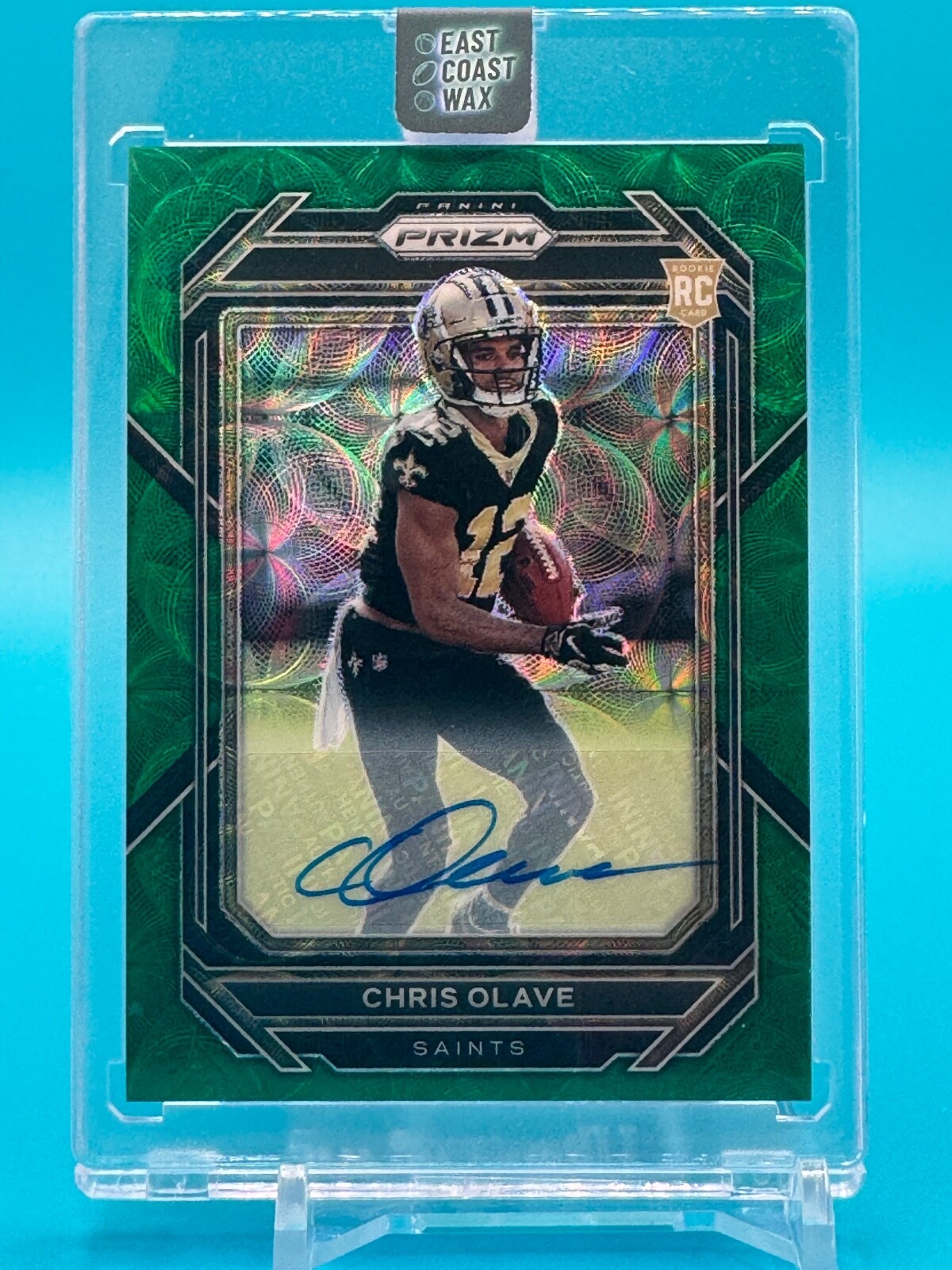 Chris Olave RC Auto Panini 2022 Prizm Green Scope Autograph (30/75)