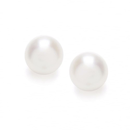 Sterling Silver Pearl Emerald Pendant Necklace Earring Jewelry Set Gifts for Her - Picture 10 of 12
