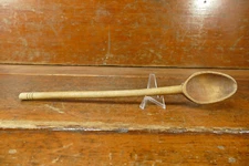 Old Rustic ANTIQUE Vintage PRIMITIVE 15” WOOD SPOON - Dutch Country FARMHOUSE