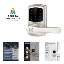 Keyless Entry Door Lock, Keypad Door Lock with Handle, Electronic Door Lock, ...