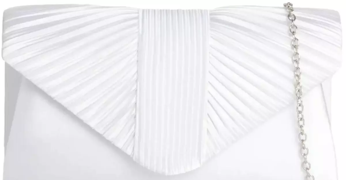 White satin clutch bag sales