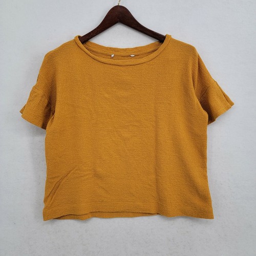 Mustard Yellow T Shirt Womens Sz L GUC