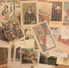 C343 - Lotto di 50 Santini Religiosi di vari formati