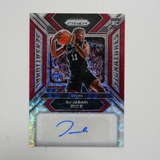 2023-24 Panini Prizm Basketball Rookie Signatures Auto Sir'Jabari Rice RED /99