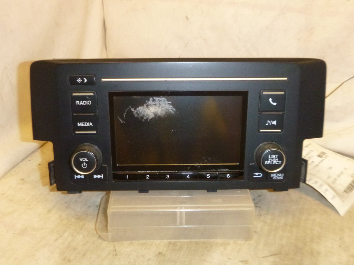 2018 18 Honda Civic LX Sedan Radio Receiver Display & Code 39100