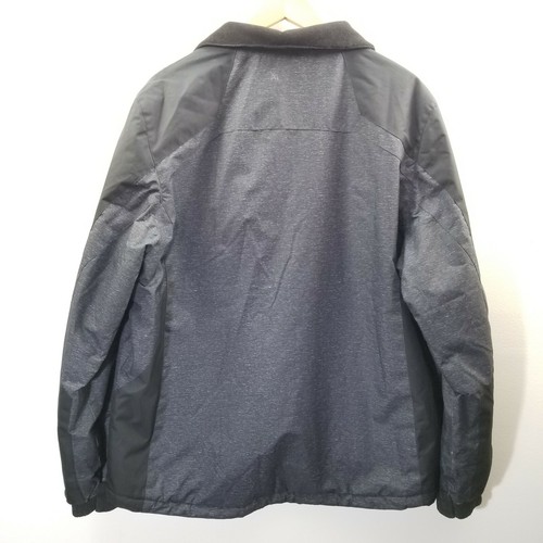 Zero Xposur Mens Large Softshell Zip Up Mid Weight Coat Black Gray Heather - Picture 4 of 11