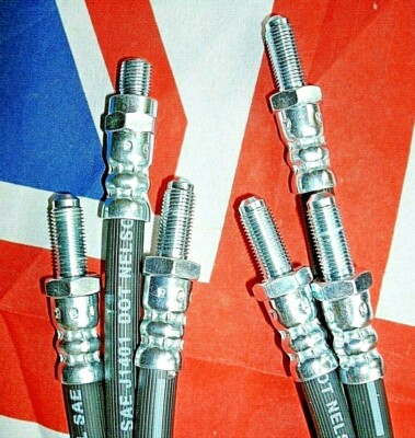 Mini Rover Brake Pipe ROVER P6 BRAKES HOSE KIT SET OF 4 FRONT/REAR TOTAL 4 HOSES MADE IN THE ...