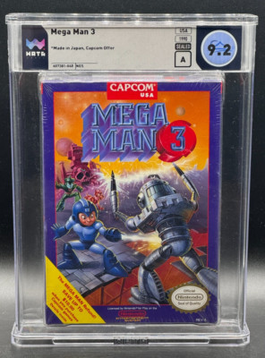 Mega Man 3 Nintendo NES CAPCOM Bewertet Versiegelt Neu WATA 9.2 A