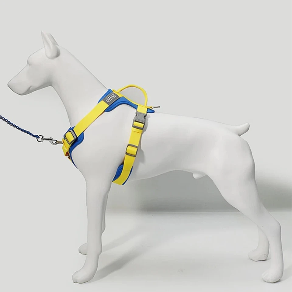 Arnés ajustable de lujo OEM sin tirar para perros al aire libre fácil control arnés para mascotas correa Foto 2 de 4