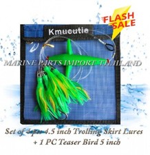 Daisy Chain Bird Teaser Salwater Fishing Trolling Lures, Lead Head Feather