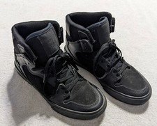 Supra Vaider Skate Shoes Size 4 Kids - Black