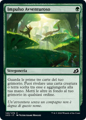MTG Magic IKO Ikoria - 1x ITA NM 142 C Adventure Impulse