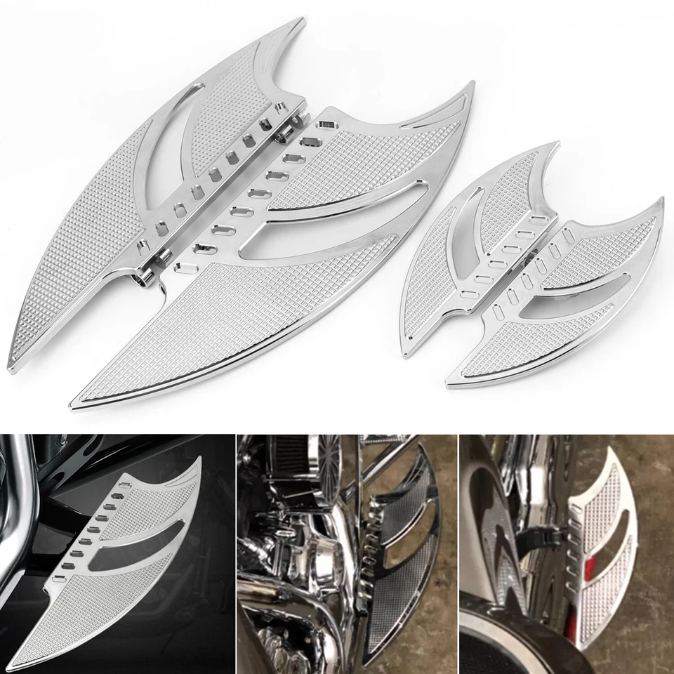 FOR HARLEY TOURING ROAD KING GLIDE FRONT + REAR FOOTBOARDS FLOORBOARDS BOARDS Foto 2 de 4