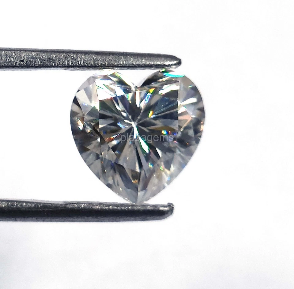 EGL Diamond 2 Ct Lab-Grown CVD Diamond Heart Cut D Color VVS1 Clarity 5AOF - Image 3 of 4