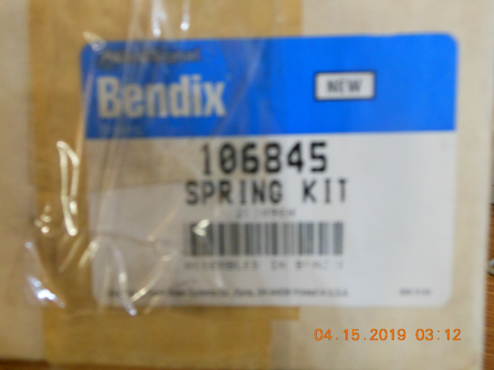 Bendix Spring Kit 106845 ( DN5875 DS355 B4 ) | eBay 