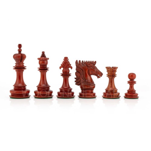 4,5" Premium Spike Staunton Serie Schachfiguren nur in Knospe Palisander & Ebenholz - Bild 7 von 7