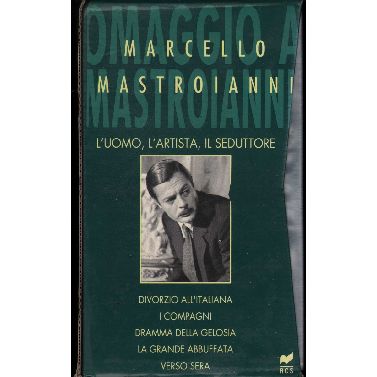 Marcello Mastroianni, L'Uomo, L'Artista, Il Seduttore VHS RCS - 8001701212589...