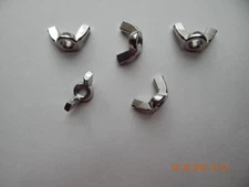 METRIC STAINLESS STEEL WING NUTS. M12-1.75 , 4 PCS. NEW