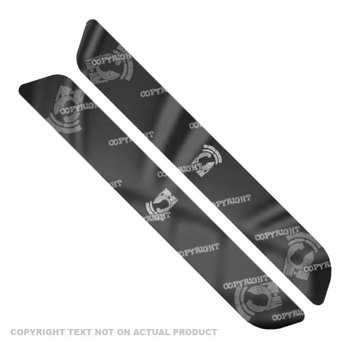 Pair of Custom 1%er Skull Saddlebag Latch Reflector Decals for Harley
