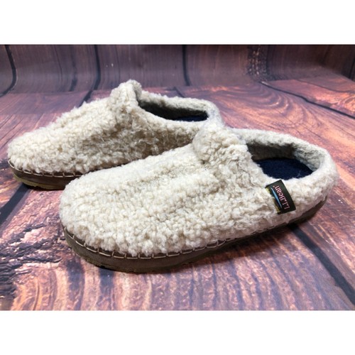 LL Bean Cozy Slide Slip On Slippers Sherpa Fleece Womens 7 (2e24)