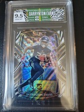 2020 Select Darrynton Evans Club Level Zebra Prizm SSP Die-Cut Titans #278 Rc